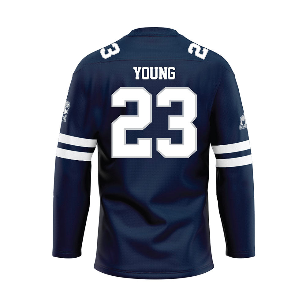 Samford - NCAA Football : Noah Young - Blue Fashion Jersey