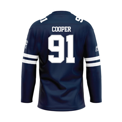 Samford - NCAA Football : Romello Cooper - Blue Hockey Jersey-1