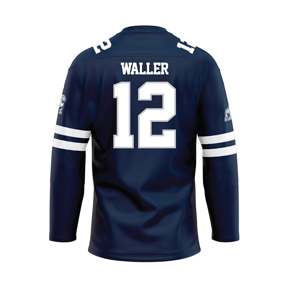 Samford - NCAA Women's Volleyball : Sydney Waller - Blue Hockey Jersey-1