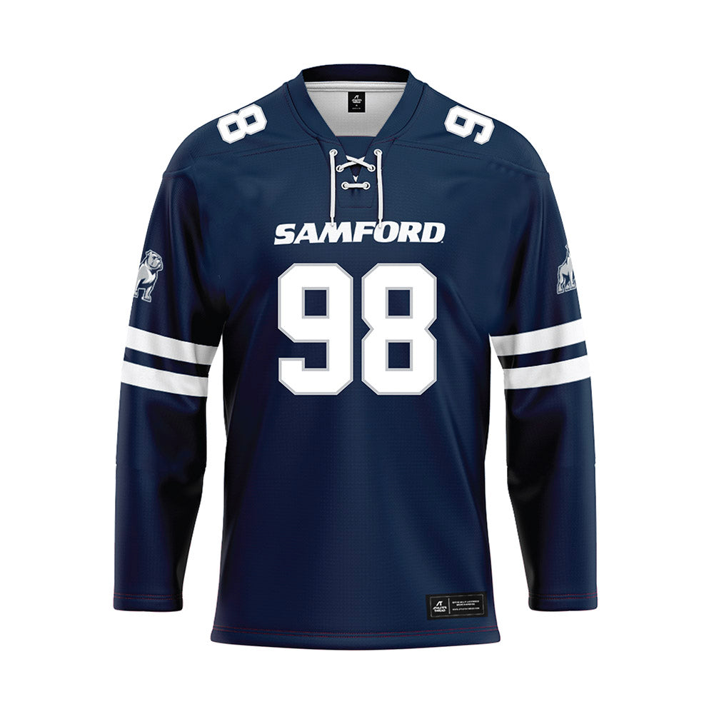 Samford - NCAA Football : Joshua Mathiasen - Blue Fashion Jersey