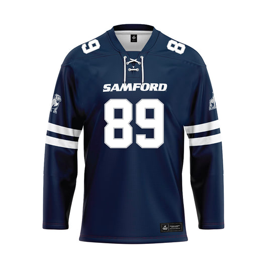 Samford - NCAA Football : Knox Mclean - Blue Hockey Jersey-0