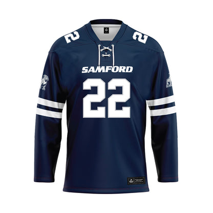 Samford - NCAA Men's Basketball : Thomas Kizer - Blue Fashion Jersey