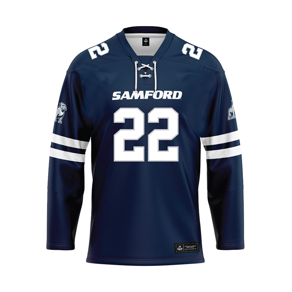 Samford - NCAA Football : Kenyon Cherry - Blue Fashion Jersey