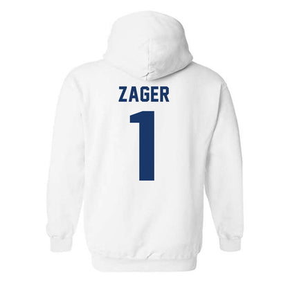 Drake - NCAA Football : Ethan Zager - Classic Shersey Hooded Sweatshirt-1