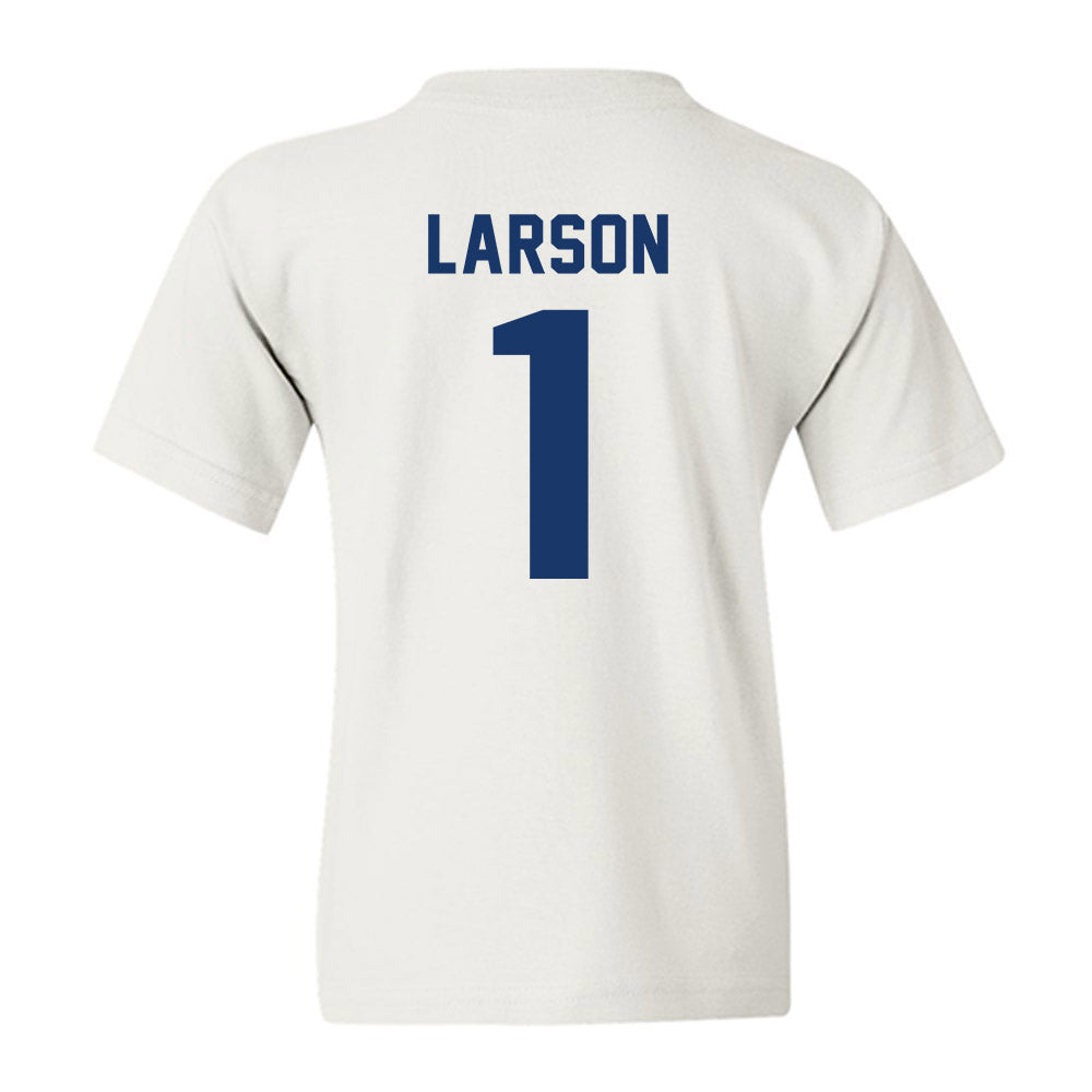 Drake - NCAA Men's Basketball : Owen Larson - Classic Shersey Youth T-Shirt-1