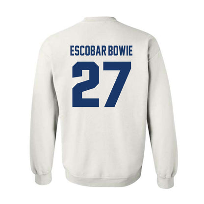 Drake - NCAA Men's Soccer : Zacarias Escobar-Bowie - Classic Shersey Crewneck Sweatshirt-1