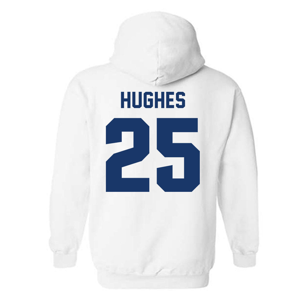 Drake - NCAA Football : Taj Hughes - Classic Shersey Hooded Sweatshirt-1