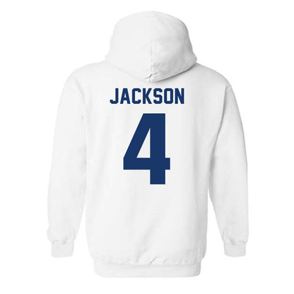 Drake - NCAA Men's Basketball : Isaiah Jackson - Classic Shersey Hooded Sweatshirt-1