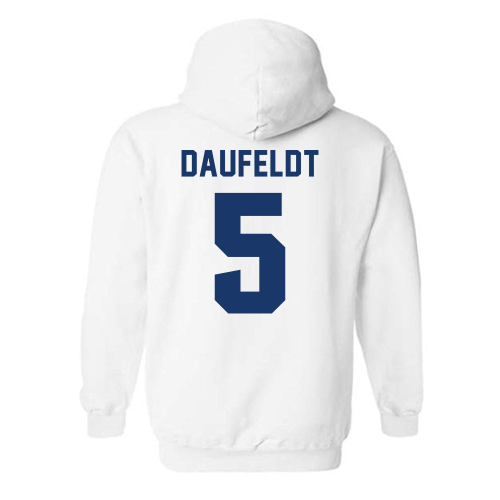 Drake - NCAA Women's Volleyball : Macy Daufeldt - Classic Shersey Hooded Sweatshirt-1