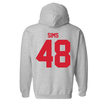 Louisiana - NCAA Football : Hunter Sims - Classic Shersey Hooded Sweatshirt-1