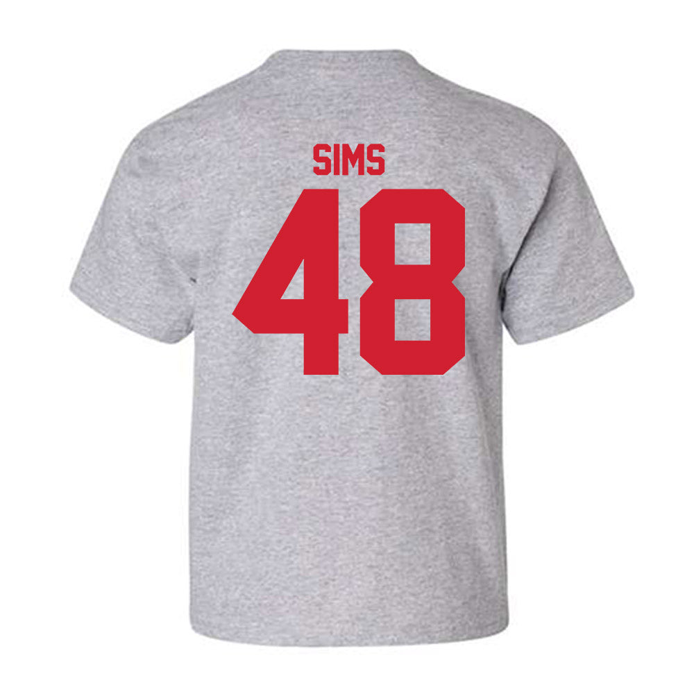 Louisiana - NCAA Football : Hunter Sims - Classic Shersey Youth T-Shirt-1