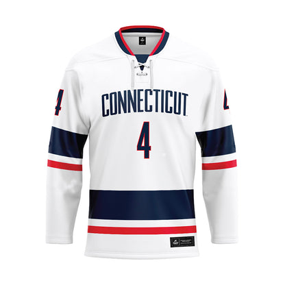 UConn - NCAA Men's Basketball : Dwayne Koroma - White Hockey Jersey-0