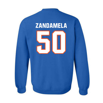 Florida - NCAA Football : Jason Zandamela - Replica Shersey Crewneck Sweatshirt-1