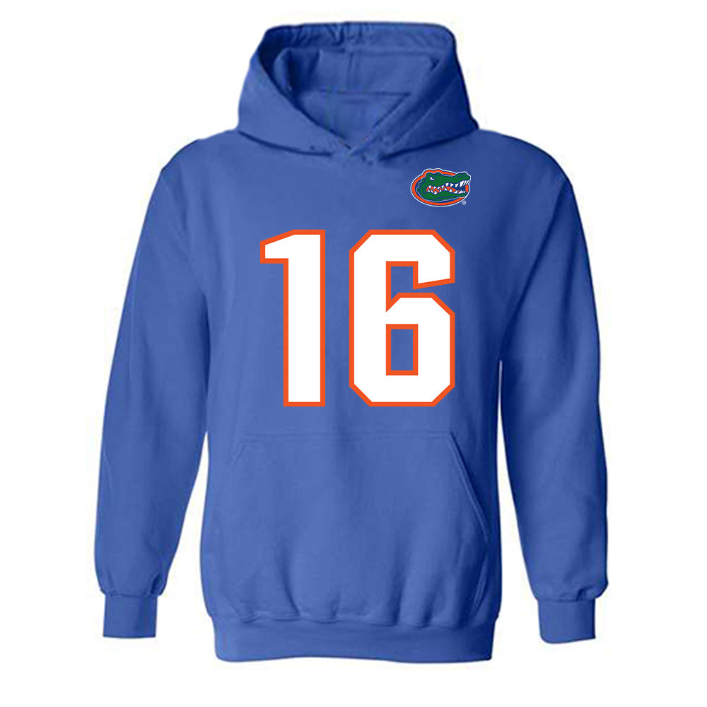 Florida - NCAA Football : Aidan Warner - Replica Shersey Hooded Sweatshirt-0