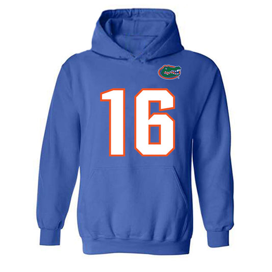 Florida - NCAA Football : Aidan Warner - Replica Shersey Hooded Sweatshirt-0