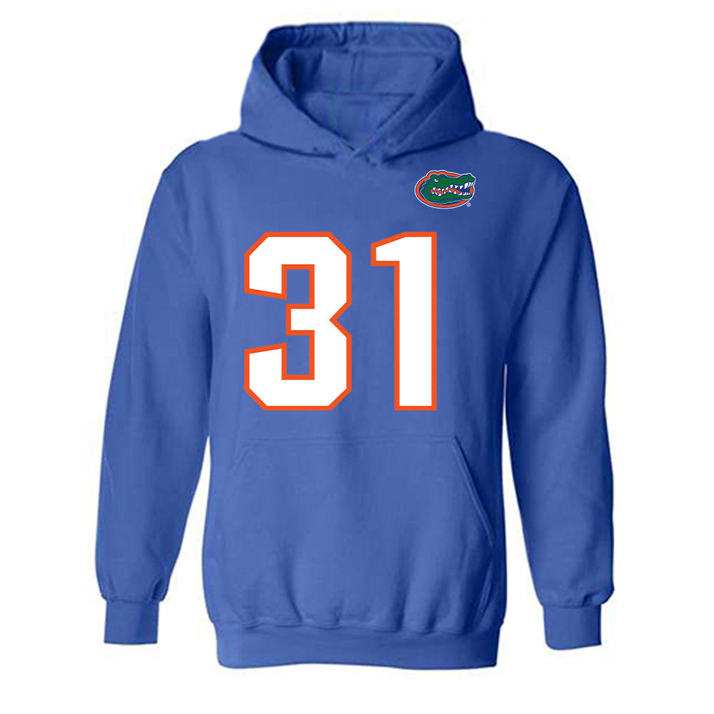 Florida - NCAA Football : Evan Jackson - Replica Shersey Hooded Sweatshirt-0