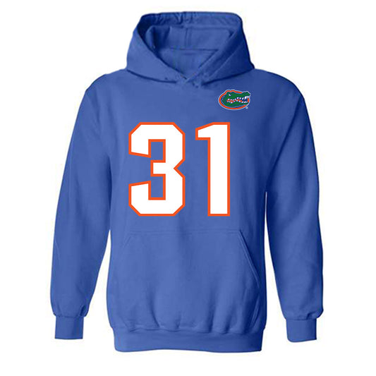 Florida - NCAA Football : Evan Jackson - Replica Shersey Hooded Sweatshirt-0