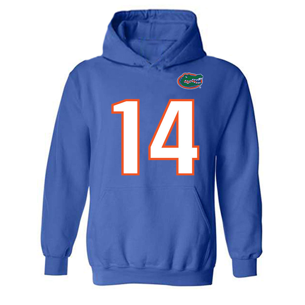 Florida - NCAA Football : Jordan Castell - Replica Shersey Hooded Sweatshirt-0