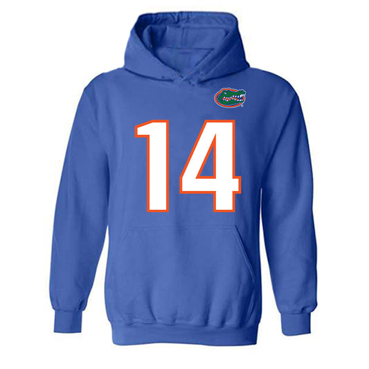 Florida - NCAA Football : Jordan Castell - Replica Shersey Hooded Sweatshirt-0