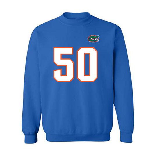 Florida - NCAA Football : Jason Zandamela - Replica Shersey Crewneck Sweatshirt-0