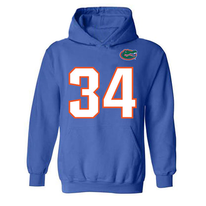 Florida - NCAA Football : Kelvin Jimenez - Replica Shersey Hooded Sweatshirt