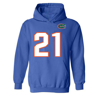 Florida - NCAA Football : KD Daniels - Replica Shersey Hooded Sweatshirt-0