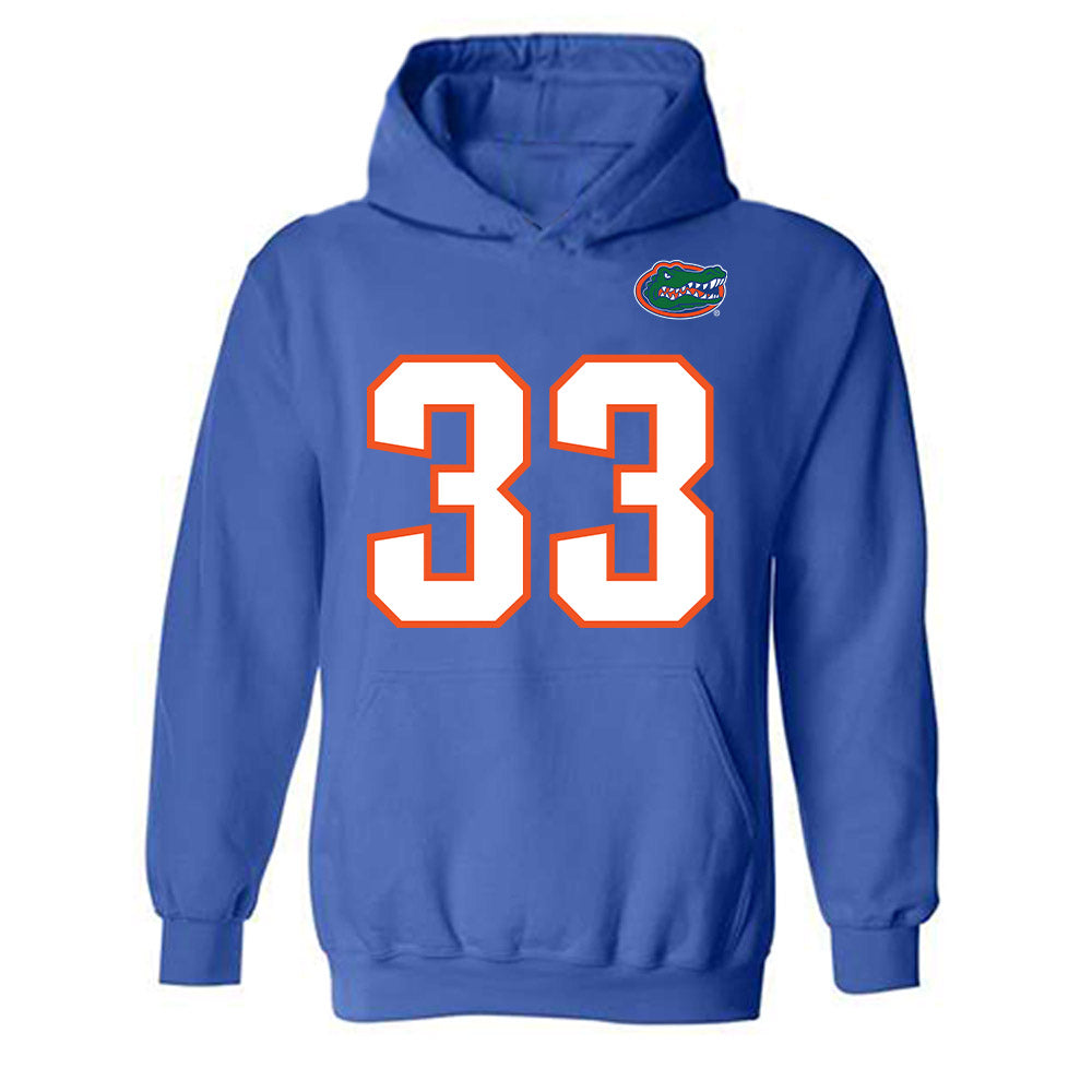 Florida - NCAA Football : Brian Case - Replica Shersey Hooded Sweatshirt-0