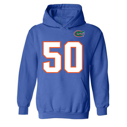 Florida - NCAA Football : Jason Zandamela - Replica Shersey Hooded Sweatshirt-0
