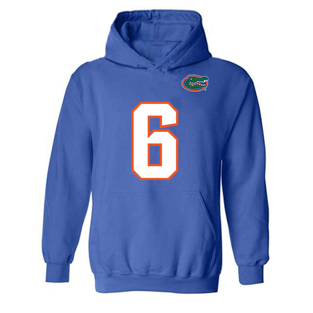 Florida - NCAA Football : Jvari Flowers - Replica Shersey Hooded Sweatshirt-0