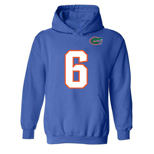 Florida - NCAA Football : Jvari Flowers - Replica Shersey Hooded Sweatshirt-0