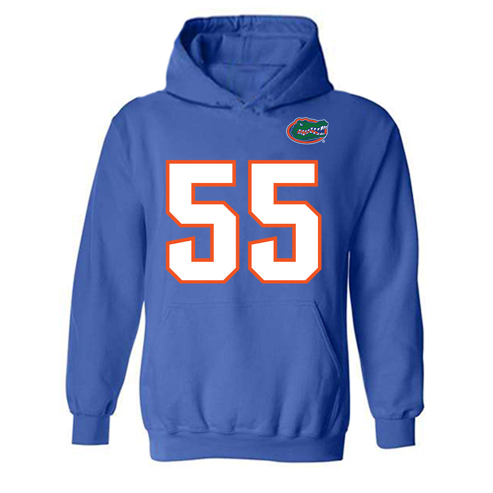 Florida - NCAA Football : Tavaris TJ Dice Jr - Replica Shersey Hooded Sweatshirt-0