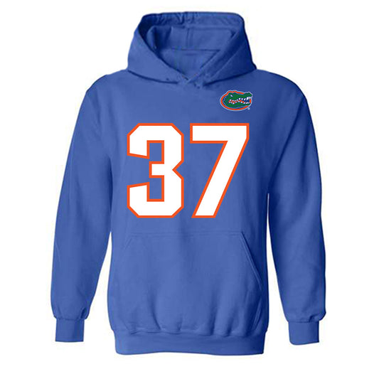 Florida - NCAA Football : Javion Toombs - Replica Shersey Hooded Sweatshirt-0