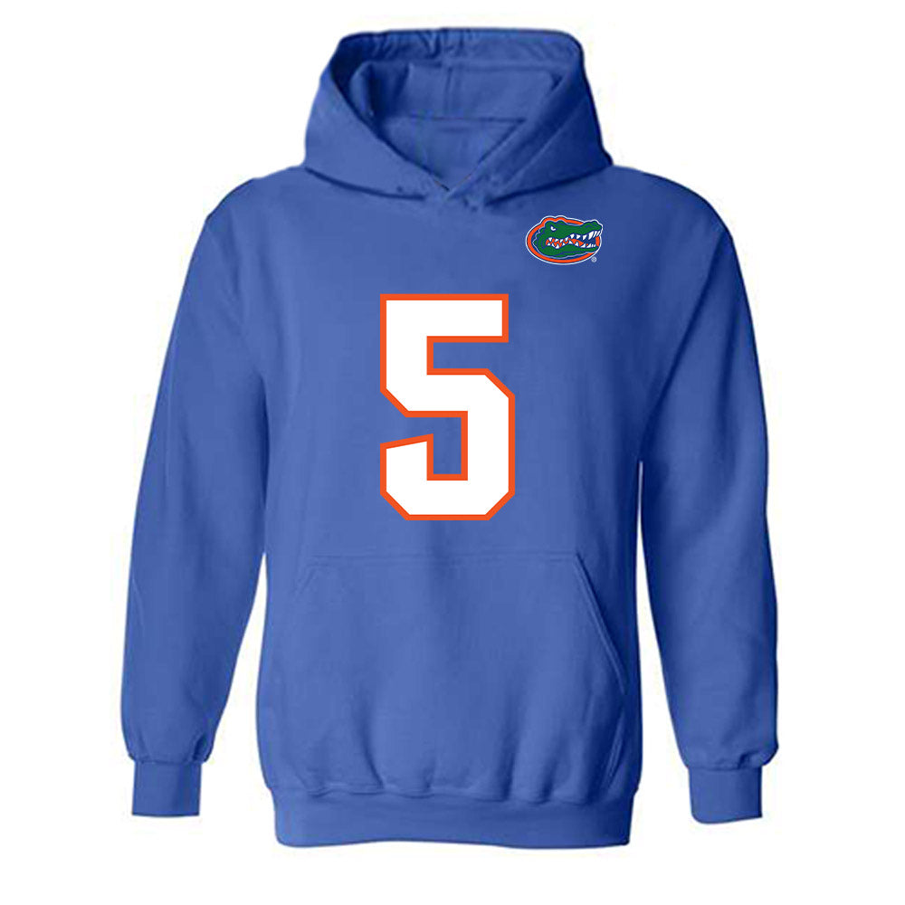 Florida - NCAA Football : Treyaun Webb - Replica Shersey Hooded Sweatshirt-0