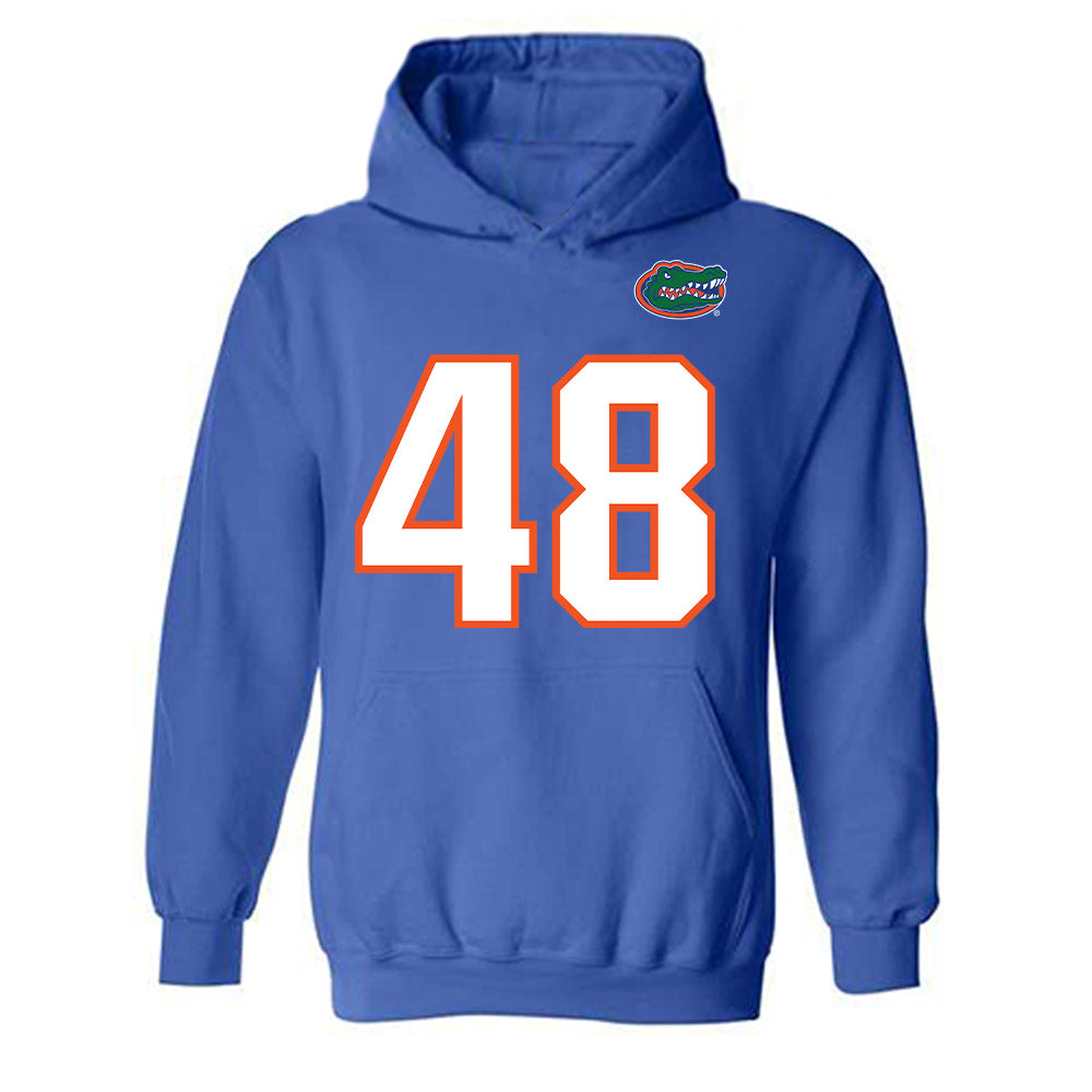 Florida - NCAA Football : Erich Seager - Replica Shersey Hooded Sweatshirt-0