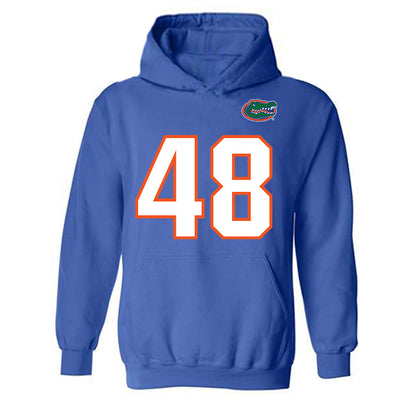 Florida - NCAA Football : Erich Seager - Replica Shersey Hooded Sweatshirt-0