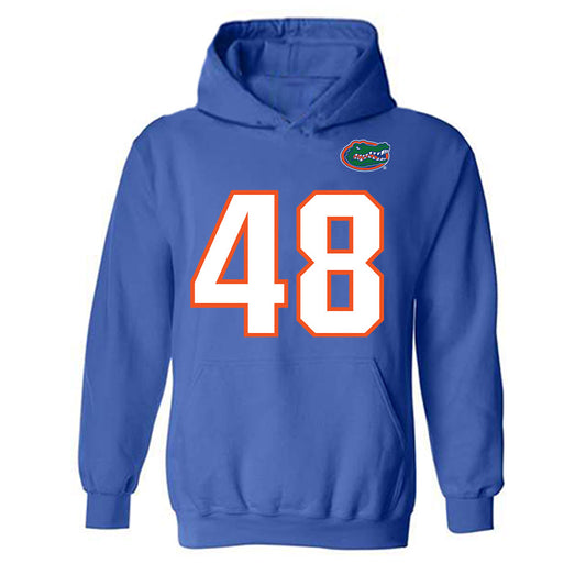Florida - NCAA Football : Erich Seager - Replica Shersey Hooded Sweatshirt-0