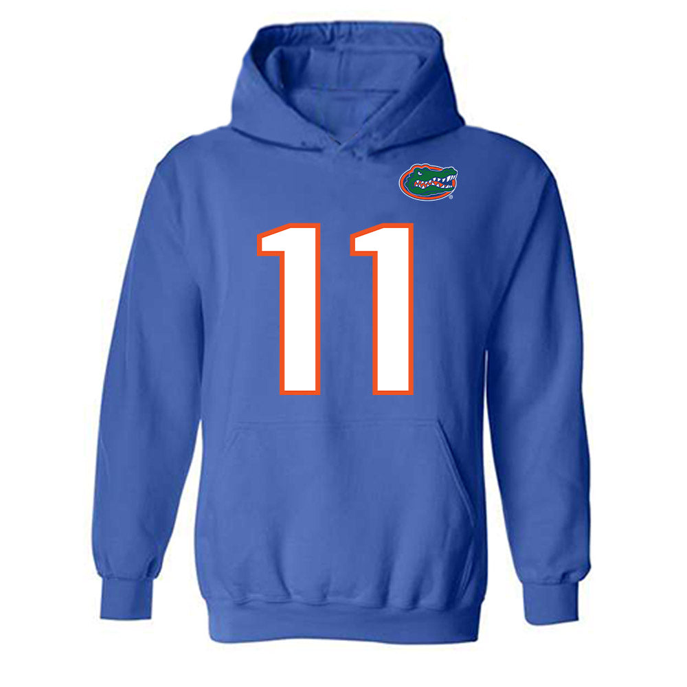 Florida - NCAA Football : LJ McCray - Replica Shersey Hooded Sweatshirt-0
