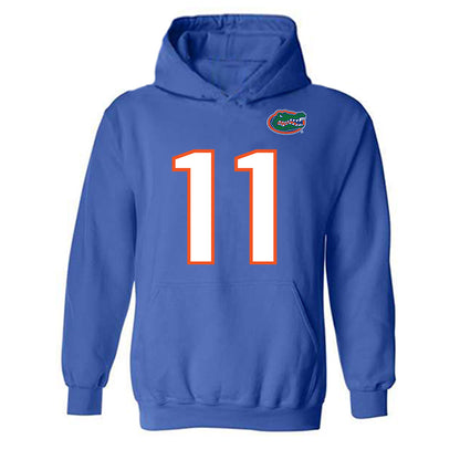 Florida - NCAA Football : LJ McCray - Replica Shersey Hooded Sweatshirt-0