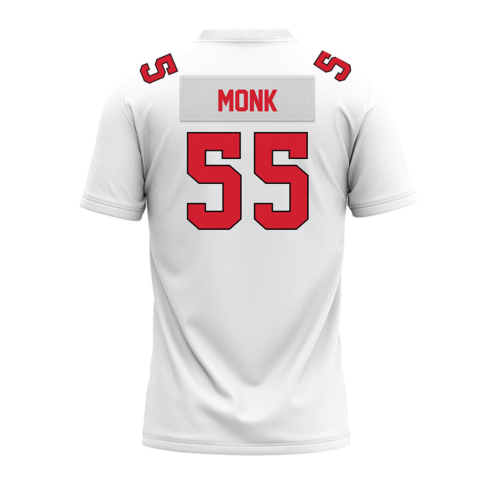 Illinois State - NCAA Football : Cooper Monk - White Premium Football Jersey-1