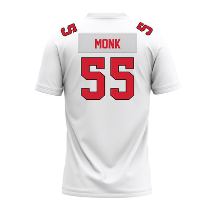 Illinois State - NCAA Football : Cooper Monk - White Premium Football Jersey-1