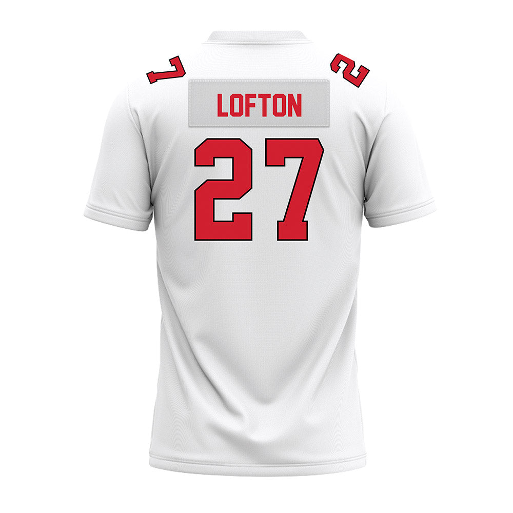 Illinois State - NCAA Football : Tyler Lofton - White Premium Football Jersey-1