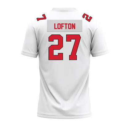 Illinois State - NCAA Football : Tyler Lofton - White Premium Football Jersey-1