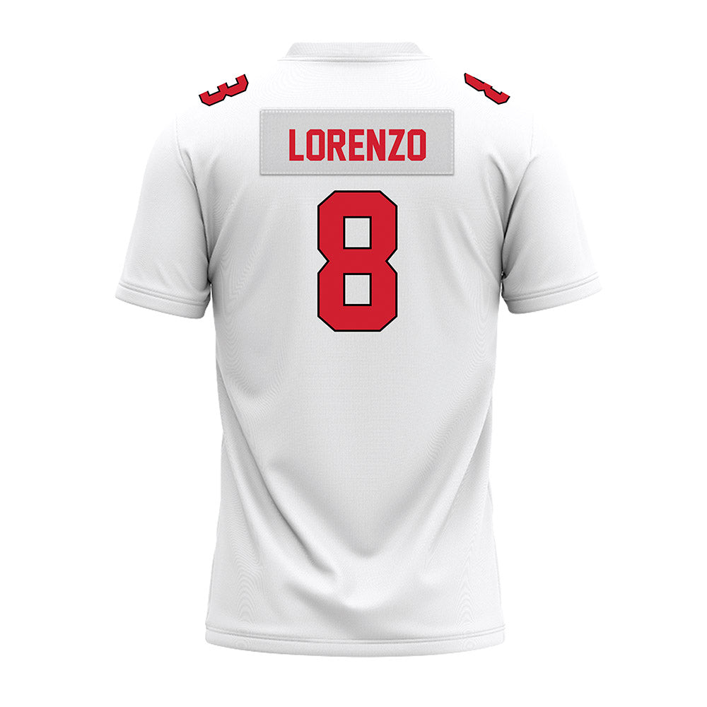 Illinois State - NCAA Football : Christian Lorenzo - White Premium Football Jersey-1