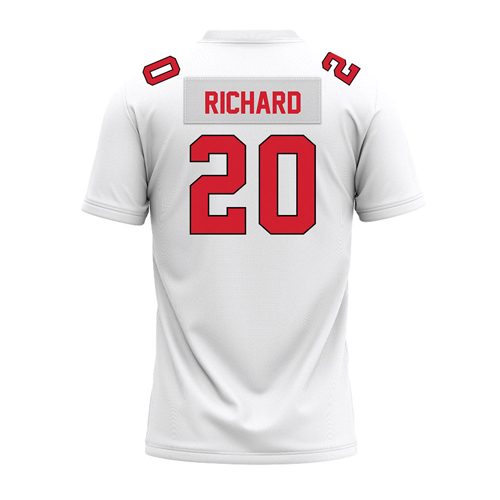 Illinois State - NCAA Football : CJ Richard - White Premium Football Jersey-1