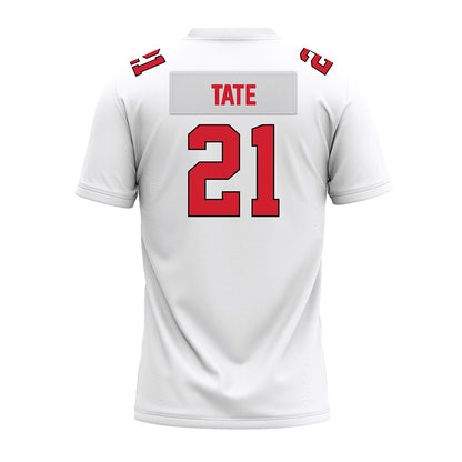 Illinois State - NCAA Football : Jason Tate - White Premium Football Jersey-1