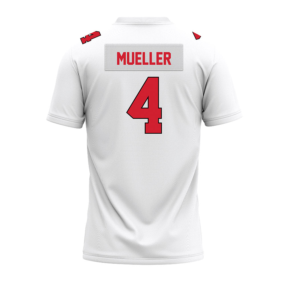 Illinois State - NCAA Football : Cole Mueller - White Premium Football Jersey