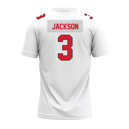 Illinois State - NCAA Football : Keondre Jackson - White Premium Football Jersey