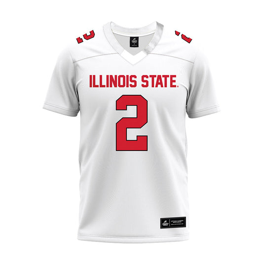 Illinois State - NCAA Football : Seth Glatz - White Premium Football Jersey-0