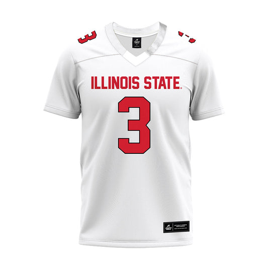 Illinois State - NCAA Football : Mason King - White Premium Football Jersey-0