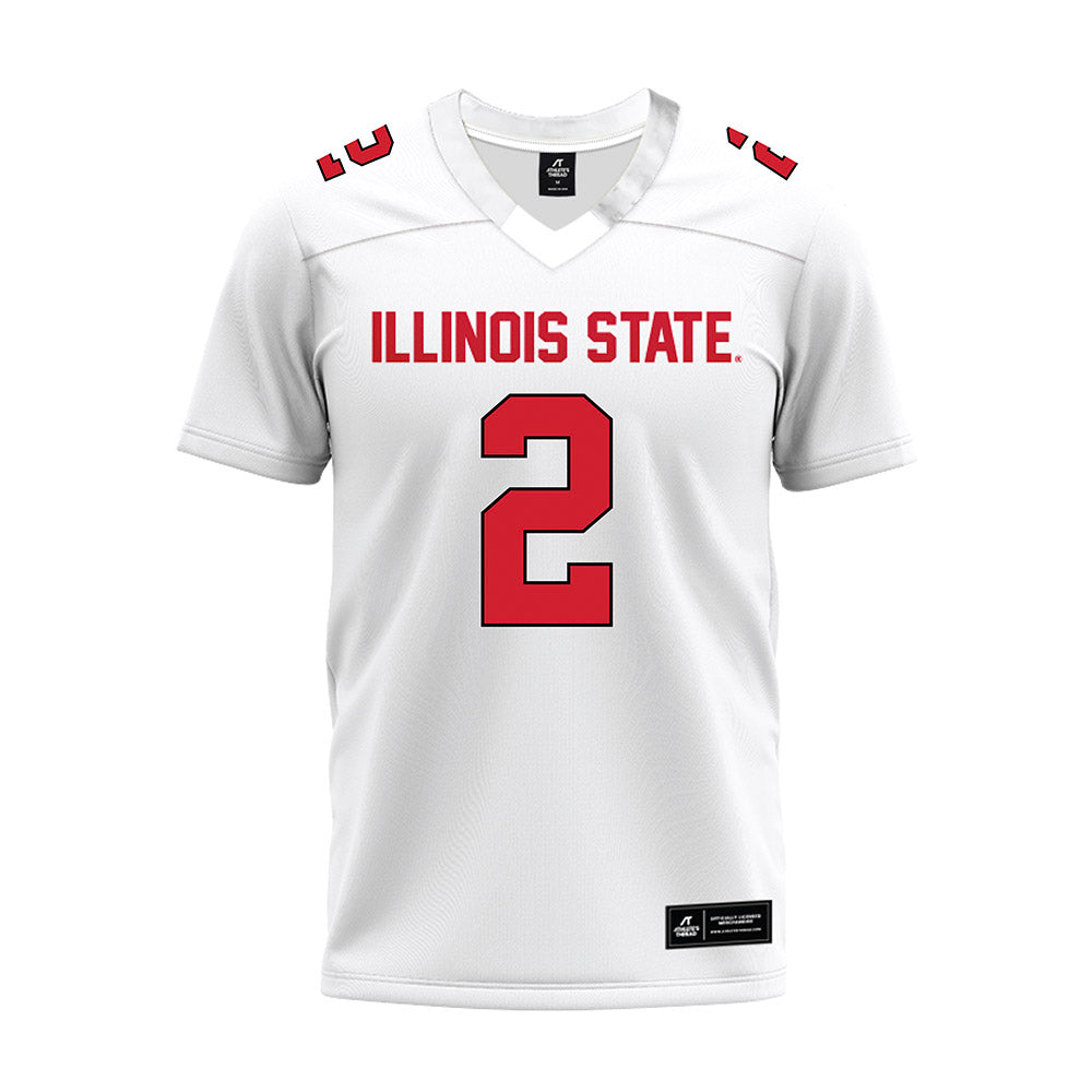 Illinois State - NCAA Football : Daniel Sobkowicz - White Premium Football Jersey-0